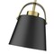 Z-Lite Z-Studio 1 Light Mini Pendant, Matte Black & Heritage Brass 726MP-MB+HBR - alternate 5